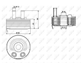 Nrf 31184 - REFRIGERADOR ACEITE NISSAN