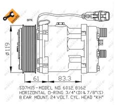 Nrf 32707 - COMPRESOR MAN 24V ALTER