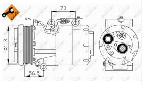 Nrf 32722 - COMPRESOR FORD