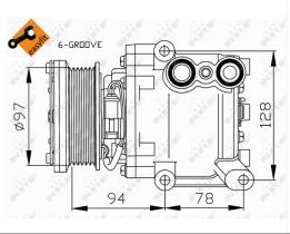 Nrf 32724 - COMPRESOR FORD (Europe)