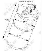 Nrf 33318 - FILTRO DESHIDRATADOR NISSAN