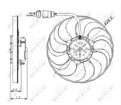 Nrf 47381 - VENTILADOR AUDI-VW