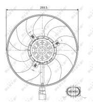 Nrf 47395 - VENTILADOR AUDI-SEAT-SKODA-VW