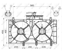 Nrf 47493 - VENTILADOR MAZDA