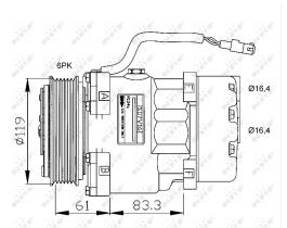 Nrf 32040G - COMPRESOR CITROEN - PEUGEOT