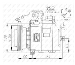 Nrf 32104G - COMPRESOR AUDI /VW