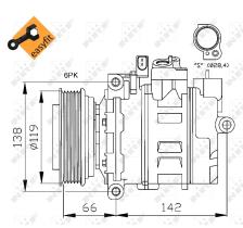 Nrf 32111G - COMPRESOR AUDI -SEAT-SKODA-VW