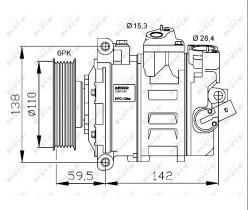 Nrf 32146G - COMPRESOR AUDI (VAG)