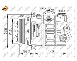 Nrf 32147G - COMPRESOR AUDI (VAG) / VW /VAG)