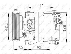 Nrf 32169G - COMPRESOR ALFA ROMEO