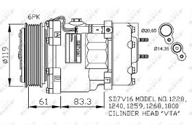 Nrf 32198G - COMPRESORES PEUGEOT 307