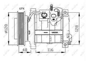 Nrf 32203G - COMPRESOR CHRYSLER