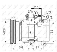 Nrf 32204G - COMPRESOR HYUNDAI