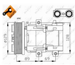 Nrf 32212G - COMPRESORES FORD MONDEO III