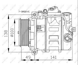 Nrf 32216G - COMPR.F-CLASS W211/C-CLASS W203