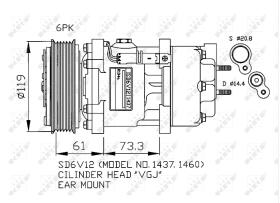 Nrf 32217G - COMPRESOR PEUGEOT