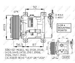 Nrf 32227G - COMPRESOR CITROEN