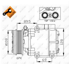 Nrf 32248G - COMPRESOR FORD