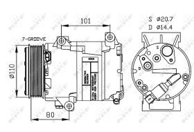 Nrf 32252G - COMPRESOR RENAULT