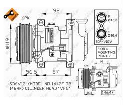 Nrf 32260G - COMPRESOR FORD