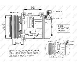 Nrf 32270G - COMPRESOR CITROEN-PEUGEOT