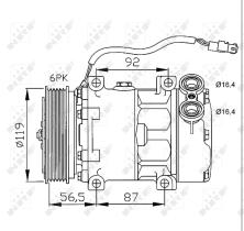 Nrf 32278G - COMPRESOR CITROEN - PEUGEOT