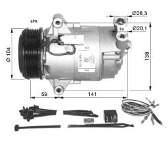 Nrf 32427G - COMPRESOR OPEL