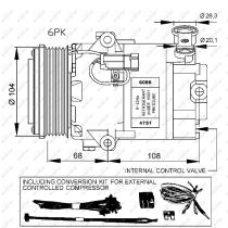 Nrf 32428G - COMPRESOR OPEL