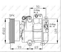 Nrf 32442G - COMPRESOR KIA