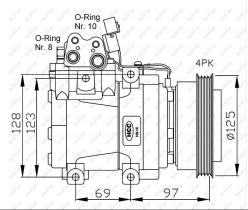 Nrf 32445G - COMPRESOR HYUNDAI