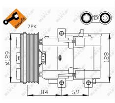 Nrf 32447G - COMPRESOR FORD