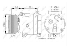 Nrf 32460G - COMPRESOR RENAULT