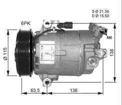 Nrf 32482G - COMPRESOR NISSAN/RENAULT