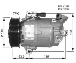 Nrf 32488G - COMPRESORES NISSAN-DAIHATSU QUASHQA