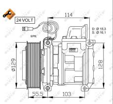 Nrf 32567G - COMPRESOR MERCEDES TRUCK