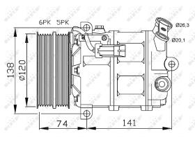 Nrf 32668G - COMPRESORES TURISMOS ALFA ROMEO 159