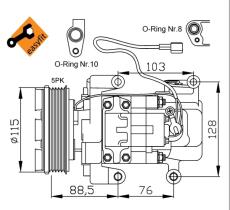 Nrf 32681G - COMPRESOR MAZDA