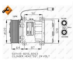 Nrf 32709G - COMPRESOR VOLVO TRUCK