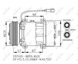 Nrf 32731G - COMPRESOR CAMION RENAUL KERAX PV5 24V