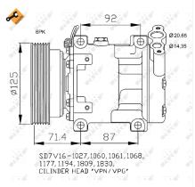 Nrf 32742 - COMPRESOR DACIA