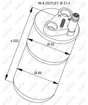 Nrf 33322 - FILTRO DESHIDRATADOR RENAULT