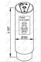 Nrf 33327 - FILTRO DESHIDRATADOR HONDA/MITSUBIS