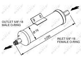 Nrf 33331 - FILTRO DESHIDRATADOR JOHN DEERE TRA