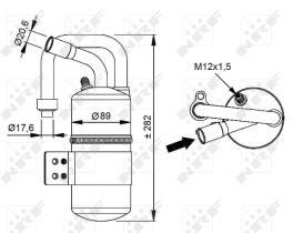 Nrf 33339 - FILTRO DESHIDRATADOR FORD