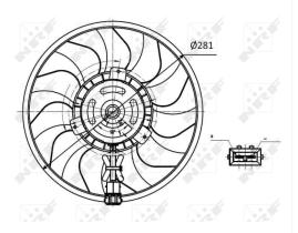 Nrf 47418 - ELECTROVENTILADOR VW TRANSPORTER