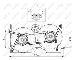 Nrf 47464 - VENTILADOR VW