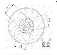 Nrf 47557 - VENTILADOR RENAULT