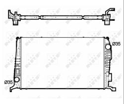 Nrf 53138 - RADIADOR ALUMINIO DACIA
