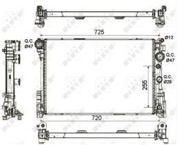 Nrf 53140 - RADIADOR ALUMINIO MERCEDES