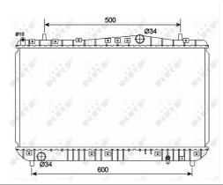 Nrf 53150 - RADIADOR ALUMINIO CHEVROLET